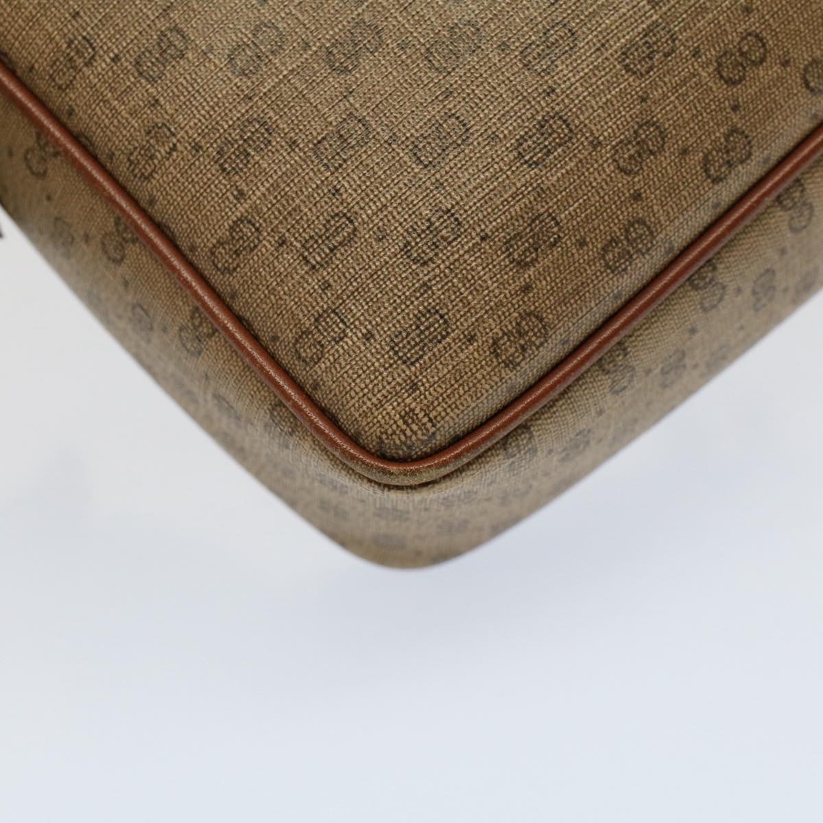 GUCCI Micro GG Canvas Web Sherry Line Shoulder Bag Beige Red 007 904 Auth ep1647