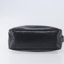 Saint Laurent Shoulder Bag Patent Leather Black Gold Auth ep16470-5