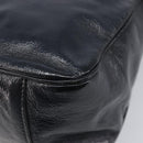 Saint Laurent Shoulder Bag Patent Leather Black Gold Auth ep16470-18