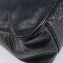Saint Laurent Shoulder Bag Patent Leather Black Gold Auth ep16470-19