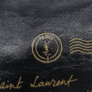 Saint Laurent Shoulder Bag Patent Leather Black Gold Auth ep16470-22