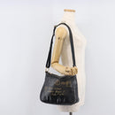 Saint Laurent Shoulder Bag Patent Leather Black Gold Auth ep16470-28