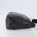 Saint Laurent Shoulder Bag Patent Leather Black Gold Auth ep16470-3