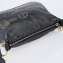 Saint Laurent Shoulder Bag Patent Leather Black Gold Auth ep16470-6