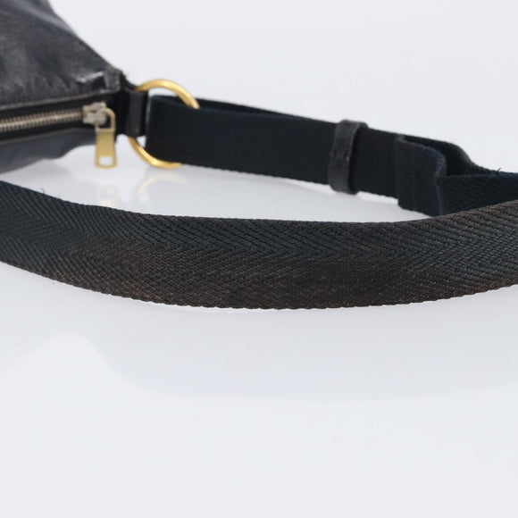 Saint Laurent Shoulder Bag Patent Leather Black Gold Auth ep16470