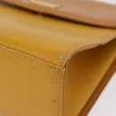 Burberrys Hand Bag Leather Yellow Gold Auth ep16473-15
