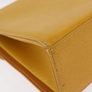 Burberrys Hand Bag Leather Yellow Gold Auth ep16473-16