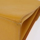 Burberrys Hand Bag Leather Yellow Gold Auth ep16473-17
