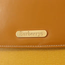 Burberrys Hand Bag Leather Yellow Gold Auth ep16473-18