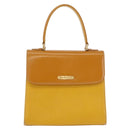 Burberrys Hand Bag Leather Yellow Gold Auth ep16473-13