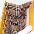 Burberrys Hand Bag Leather Yellow Gold Auth ep16473-21