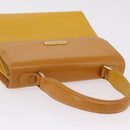 Burberrys Hand Bag Leather Yellow Gold Auth ep16473-7