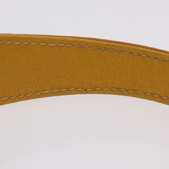 Burberrys Hand Bag Leather Yellow Gold Auth ep16473