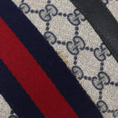GUCCI GG Canvas Sherry Line Hand Bag Navy Gold 39 012 3841 Auth ep16475-15