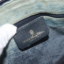 GUCCI GG Canvas Sherry Line Hand Bag Navy Gold 39 012 3841 Auth ep16475-20