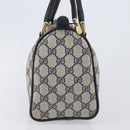 GUCCI GG Canvas Sherry Line Hand Bag Navy Gold 39 012 3841 Auth ep16475-5