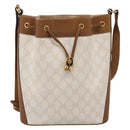 GUCCI GG Supreme Shoulder Bag PVC White Gold 41 02 034 Auth ep16476-2