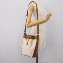 GUCCI GG Supreme Shoulder Bag PVC White Gold 41 02 034 Auth ep16476-21