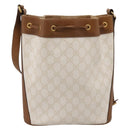 GUCCI GG Supreme Shoulder Bag PVC White Gold 41 02 034 Auth ep16476-3