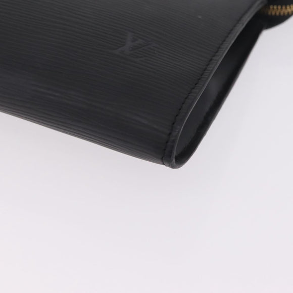 LOUIS VUITTON Epi Pochette Accessoires Pouch Black M52982 LV Auth ep16477A