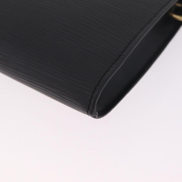 LOUIS VUITTON Epi Pochette Accessoires Pouch Black M52982 LV Auth ep16477A