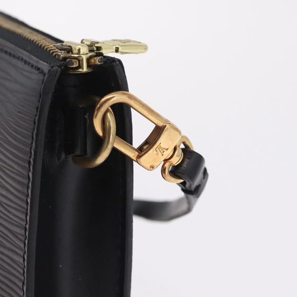 LOUIS VUITTON Epi Pochette Accessoires Pouch Black M52982 LV Auth ep16477A