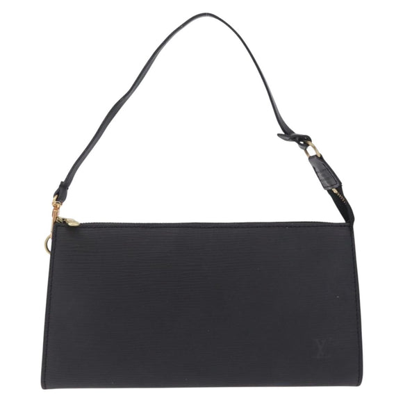 LOUIS VUITTON Epi Pochette Accessoires Pouch Black M52982 LV Auth ep16477A