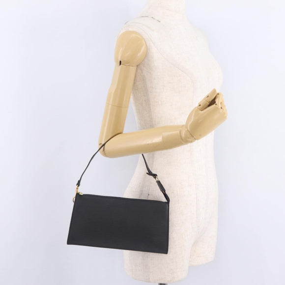 LOUIS VUITTON Epi Pochette Accessoires Pouch Black M52982 LV Auth ep16477A