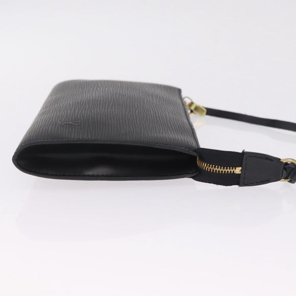 LOUIS VUITTON Epi Pochette Accessoires Pouch Black M52982 LV Auth ep16477A