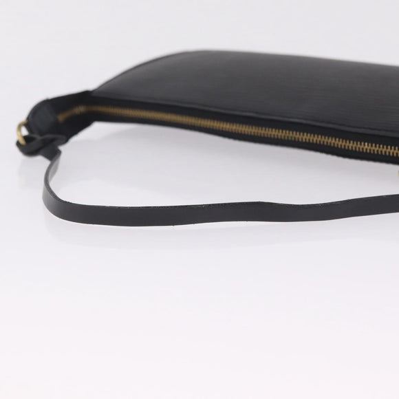 LOUIS VUITTON Epi Pochette Accessoires Pouch Black M52982 LV Auth ep16477A