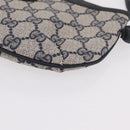GUCCI GG Supreme Shoulder Bag PVC Navy Gold 378 02 020 Auth ep16478-11