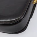 CELINE Shoulder Bag Leather Dark Brown Gold Auth ep16480-17
