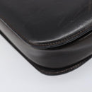 CELINE Shoulder Bag Leather Dark Brown Gold Auth ep16480-18
