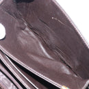 CELINE Shoulder Bag Leather Dark Brown Gold Auth ep16480-29
