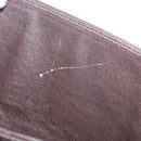 CELINE Shoulder Bag Leather Dark Brown Gold Auth ep16480-12