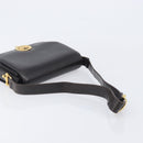 CELINE Shoulder Bag Leather Dark Brown Gold Auth ep16480-7