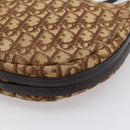Christian Dior Trotter Canvas Shoulder Bag Beige Gold Auth ep16482-17