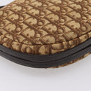 Christian Dior Trotter Canvas Shoulder Bag Beige Gold Auth ep16482-18