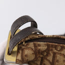 Christian Dior Trotter Canvas Shoulder Bag Beige Gold Auth ep16482-11