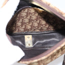 Christian Dior Trotter Canvas Shoulder Bag Beige Gold Auth ep16482-12