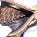 Christian Dior Trotter Canvas Shoulder Bag Beige Gold Auth ep16482-19