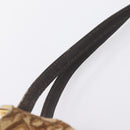 Christian Dior Trotter Canvas Shoulder Bag Beige Gold Auth ep16482-8