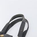 Saint Laurent Rive Gauche Downtown Tote Bag Leather Gray Gold Auth ep16483-15