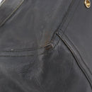 Saint Laurent Rive Gauche Downtown Tote Bag Leather Gray Gold Auth ep16483-18