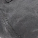 Saint Laurent Rive Gauche Downtown Tote Bag Leather Gray Gold Auth ep16483-25