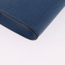 LOUIS VUITTON Epi Pochette Accessoires Pouch Blue M52985 LV Auth ep16484V-12