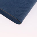 LOUIS VUITTON Epi Pochette Accessoires Pouch Blue M52985 LV Auth ep16484V-14