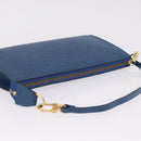 LOUIS VUITTON Epi Pochette Accessoires Pouch Blue M52985 LV Auth ep16484V-7