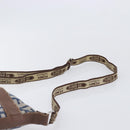 FENDI Zucca Canvas Celeria Shoulder Bag Blue Silver Auth ep16488-15