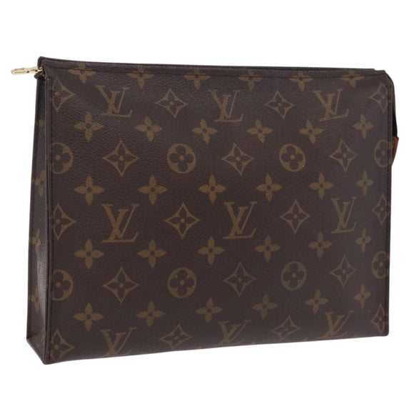 LOUIS VUITTON Monogram Poche Toilette 26 Pouch M47542 LV Auth ep16489